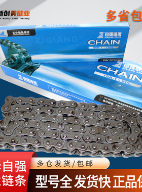 东华自强链条08B10A12A16A20A24A28A传动单双排工业滚子链盒子装