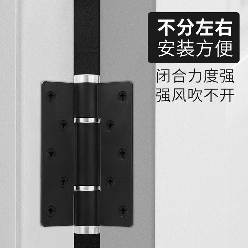 隐形门合页液压缓冲自动关门专用闭门器弹簧铰链五金配件回弹暗门
