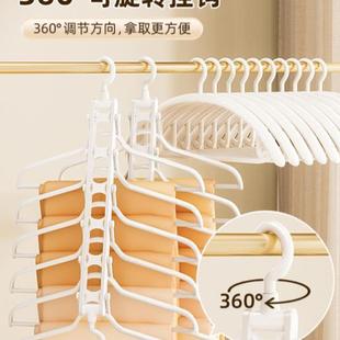 衣架多层可折叠晾衣架阳台家用节省空间学生宿舍衣柜衣服收纳神器