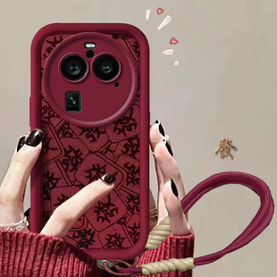 适用于OPPOFindx6pro手机壳findx6新款 findx3新年x3pro喜庆新年 硅胶防摔oppofindx5pro高级感全包软壳男女款