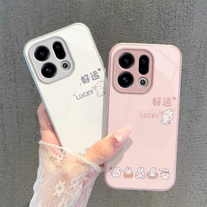 适用OPPOFindX9手机壳FindX9Pro保护套OPPO新款Find玻璃X9镜头全包防摔OPPOFind9X外壳OPPOX男女OPX好运兔子