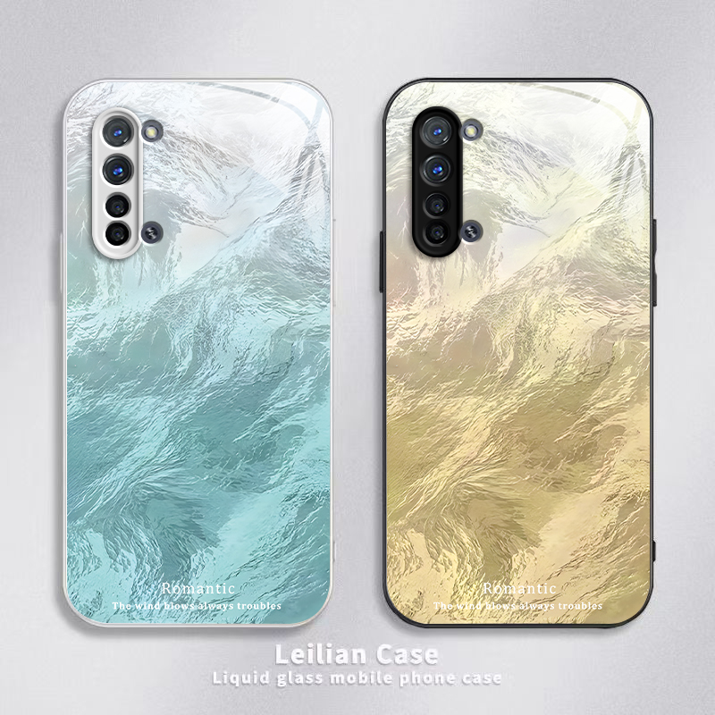 适用OPPOReno3手机壳OPPO新款Reno35G套OPPOReon元气版5G玻璃OPPORone全包OPP0PP0PPO防摔Ren03男女渐变羽纱