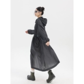 轻薄设计感小众宽松休闲开衫 长款 连衣裙 新款 连帽过膝防晒衣女夏季