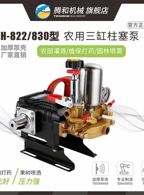 腾和高压三缸柱塞泵TH-822/830型农用园林打药喷雾机稻田果园陶瓷