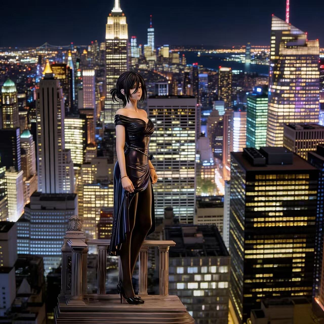 【全款】三笠阿克曼手办夜宴礼服巨人周边精美大雕像桌面收藏礼物