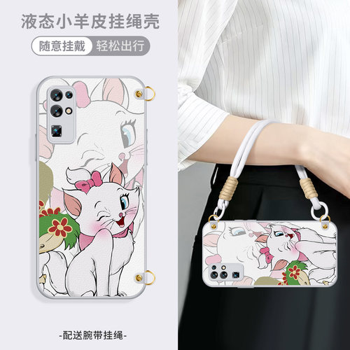 适用荣耀30手机壳HONOR20pro凉感保护套30S冰感外壳9XPro镜头全包防摔软硅胶8x外套青春版送花汤姆女挂绳