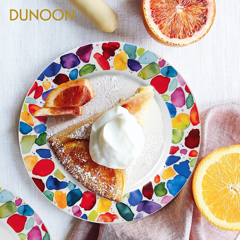 DUNOON丹侬英国进口骨瓷水果盘家用菜盘餐厅西餐盘高档甜点盘子