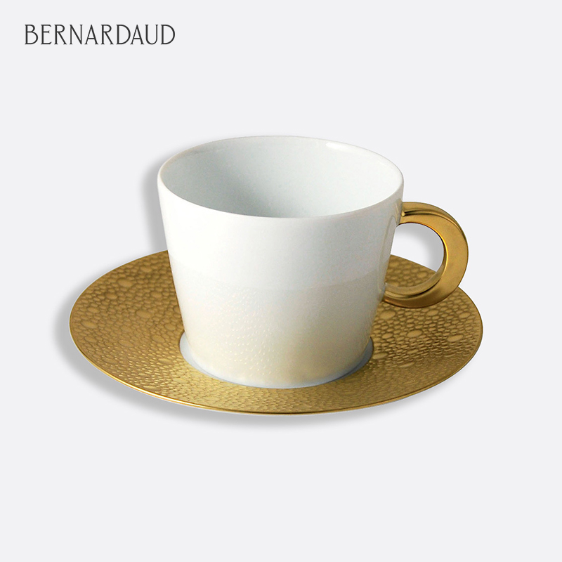 Bernardaud/柏图金色奢华咖啡杯茶杯茶壶奶缸金色套装高端壶礼盒