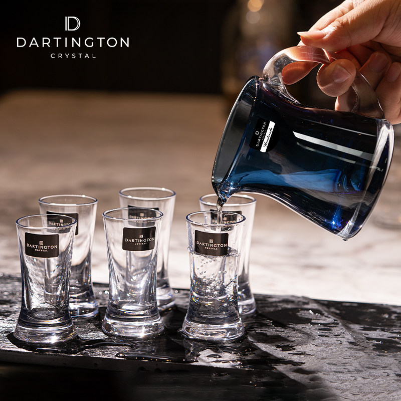 英国进口dartington水晶玻璃白酒杯套装二两轻奢高颜值家用分酒器