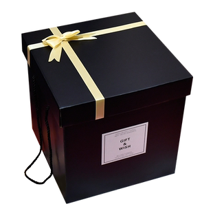 520大号礼物盒空盒包装盒生日礼盒箱子盒子黑色高级情人节礼品盒