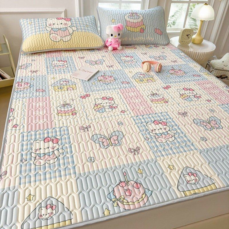 母婴a类乳胶凉席三件套冰丝席可机洗夏季空调软席子家用床单新款,床上用品,乳胶席,淘宝优惠券,粉丝福利购,淘宝优惠卷