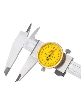 桂林桂量带表卡尺不锈钢游标高精度0150200mm 代表工业油表卡尺