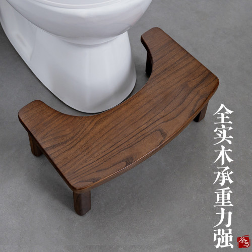 实木防滑马桶蹲坑垫脚凳