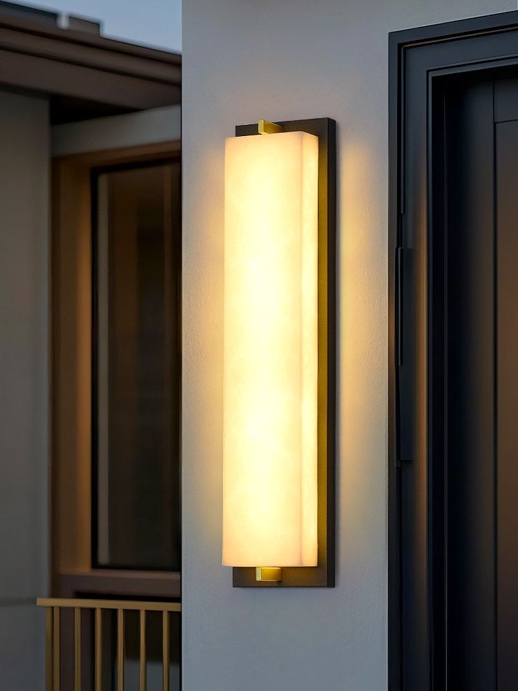 休闲户外防水壁灯别墅门阳台庭院彷大理石室外外墙柱两侧长壁灯