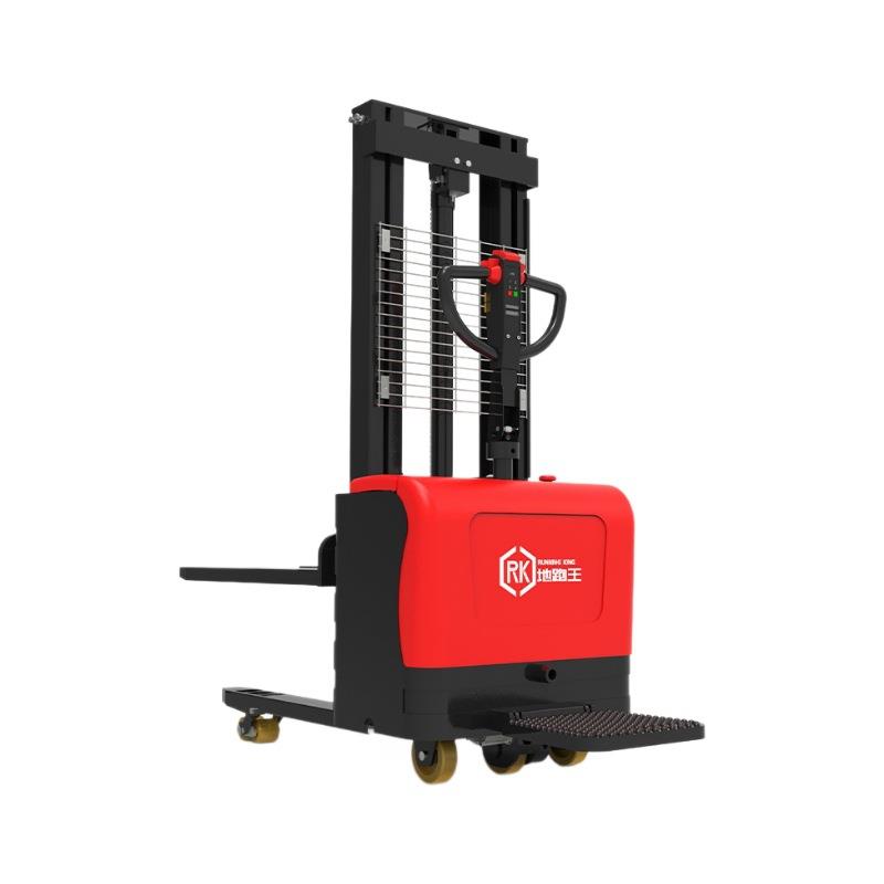 电动双提升堆高车小型1.5吨站架式液压升降装卸叉车堆高机全电动