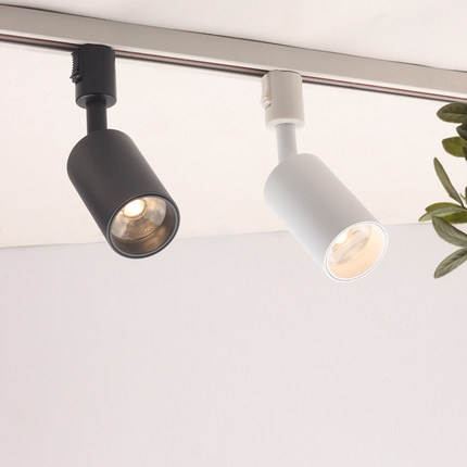 日式北欧轨道灯创意家用客厅电视墙服装店商用店铺cob天花led射灯