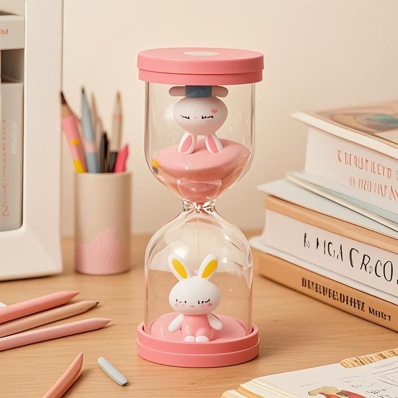 全塑料儿童防摔沙漏计时器时间3-5-10-30桌面摆件学生礼物毕业