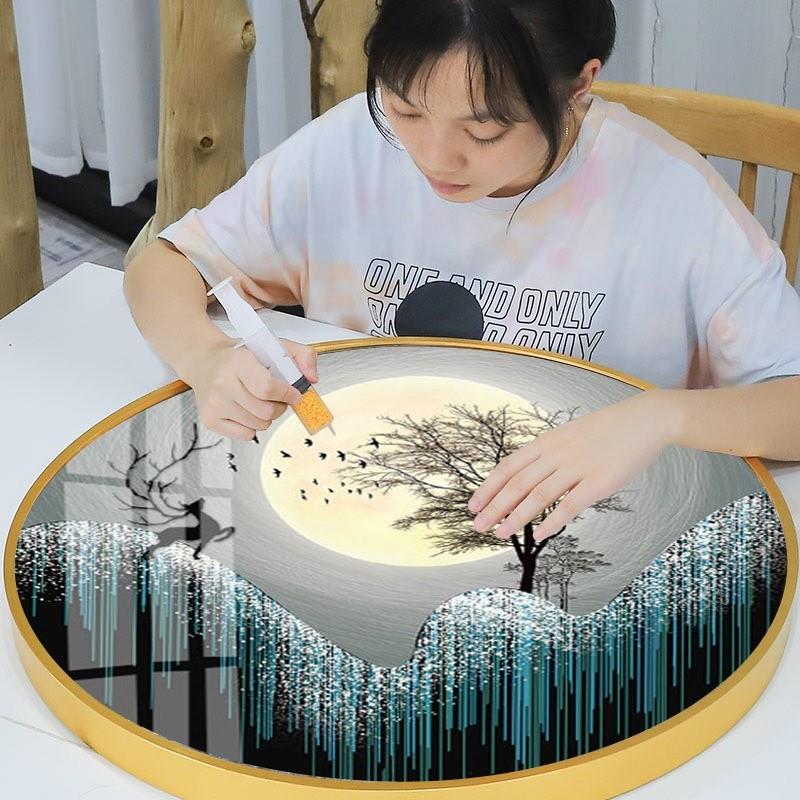 2024今年新款寓意好5D钻石画水钻满钻2025客厅水晶砖石十字绣diy