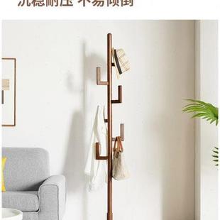 北欧国度实木落地衣帽架家用卧室客厅挂衣架进门玄关入户创意挂钩