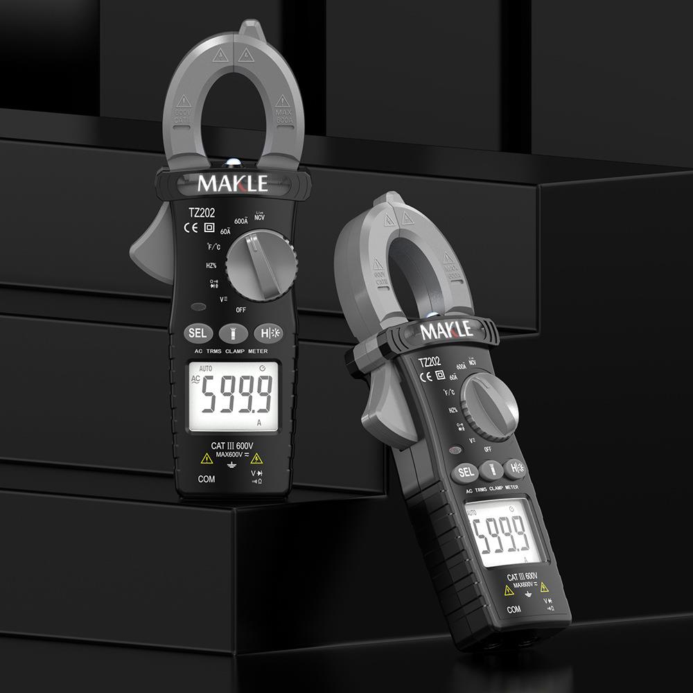 跨境热销钳形表电阻交直流温度电压勾表数显表电流表数字万用表