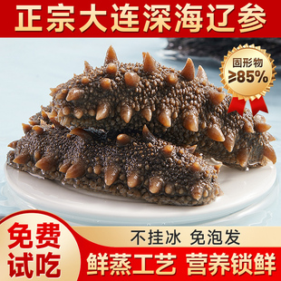 久年大连即食海参野生刺参鲜活海叁辽参年货礼盒1500g 高端款