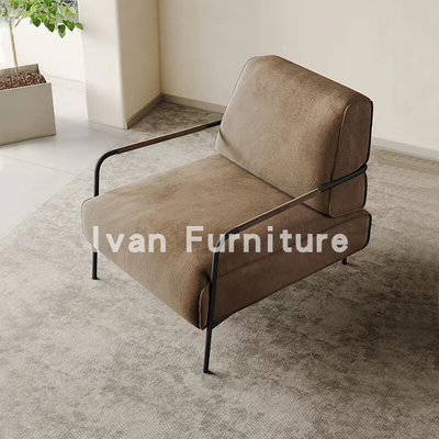 北欧单人沙发客厅休闲椅baxter设计师沙发椅轻奢单人极简单个沙发