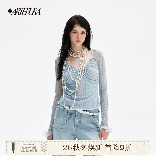 ARTEPURA镂空蕾丝上衣
