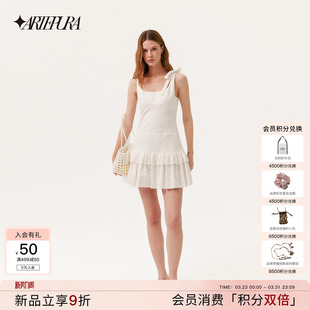 韩系蕾丝边背心裙女小个子收腰无袖 新款 连衣裙 PURA2026夏季 ARTE