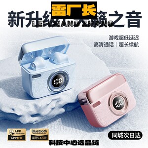 东莞声强科技智能复古相机入耳式蓝牙耳机无线降噪通用运动高颜值