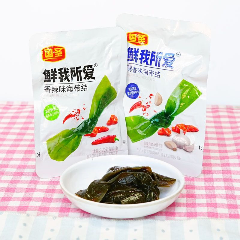 国圣海带结香辣味蒜香味散称小包装宿舍追剧解馋海味休闲零食小吃