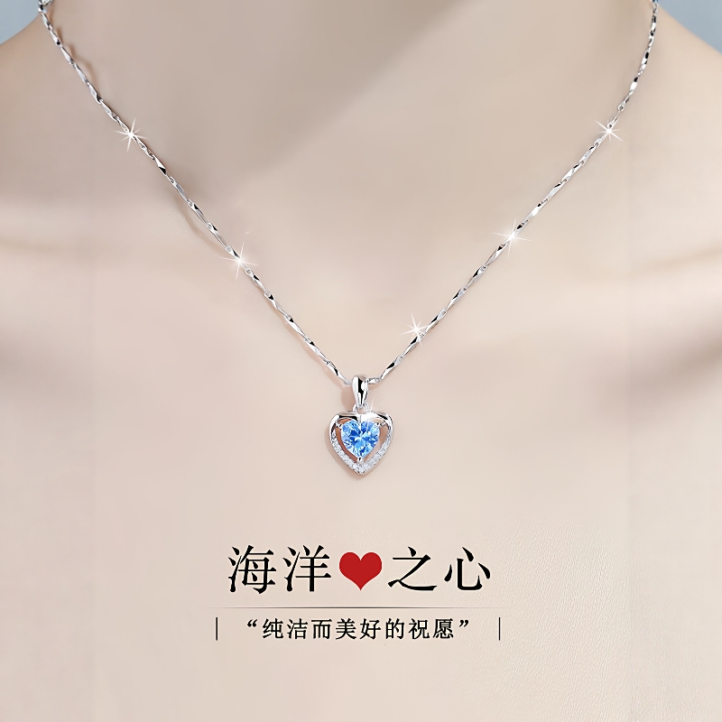 正品DR ZJLO项链女纯银999锁骨链轻奢小众生日情人节礼物送女友