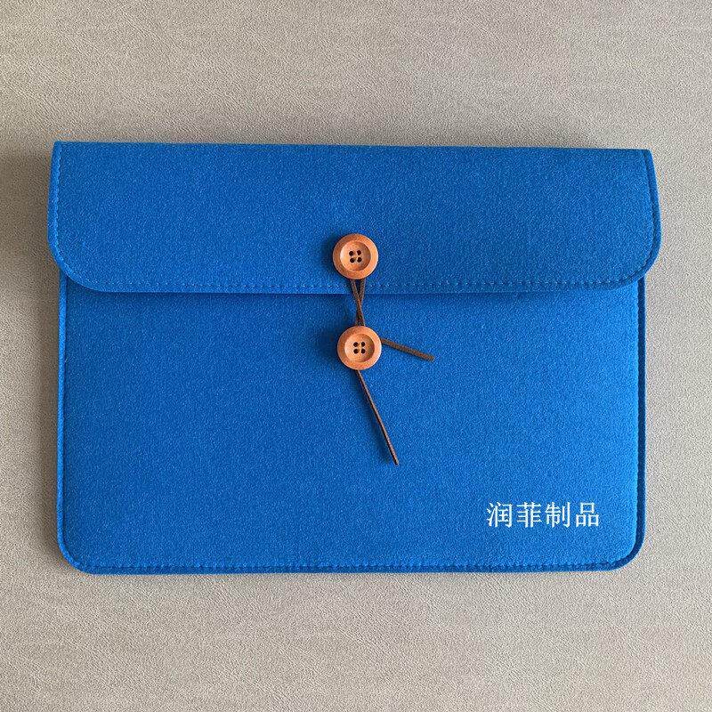 毛毡A4文件袋档案袋公文包会议资料收纳袋按扣文件包礼品手提纽扣