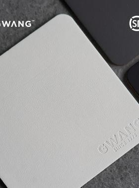 GWANG方形皮革软木极简INS杯垫茶杯垫咖啡垫家用办公室轻奢高级感