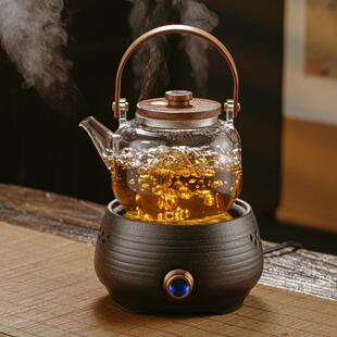 家用小型 煮茶器网红电陶炉全自动蒸茶壶玻璃茶具煮茶茶壶套装