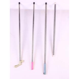 家用特厚一体杆不锈钢扫把簸箕带丝头杆配件直杆加强笤帚灰斗钢管