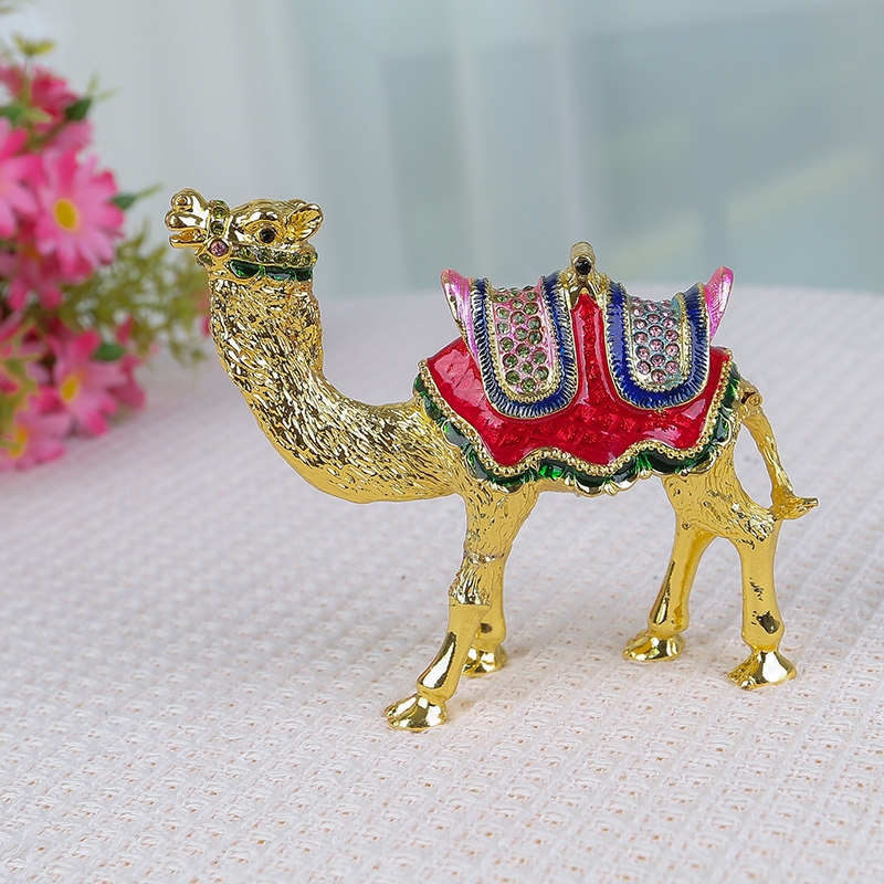 沙漠合金骆驼家居摆件文创周边创意礼物旅游纪念品奢华骆驼装饰品