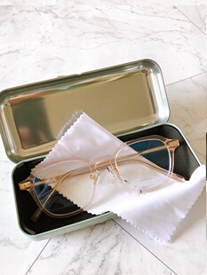 more carin 冷茶色眼镜框近视可配度数女超轻大框方圆脸Ruth