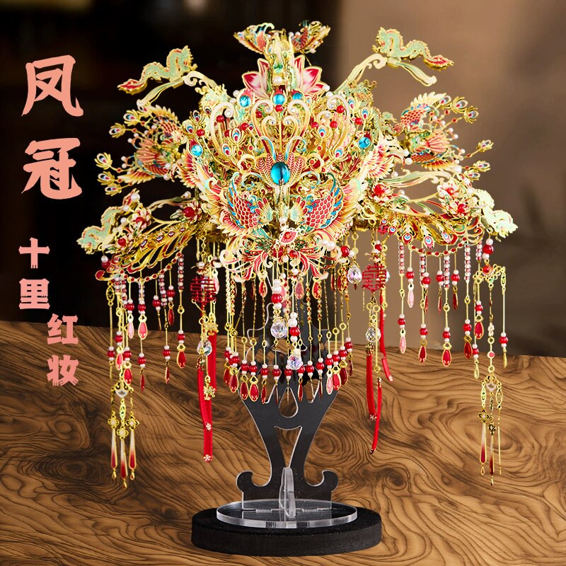 钢达凤冠diy十里红妆拼图立体拼图/拼板