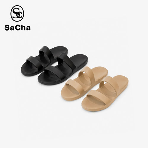 英国百年品牌SACHA柔软轻便防滑双带拖鞋BTPS-BY639