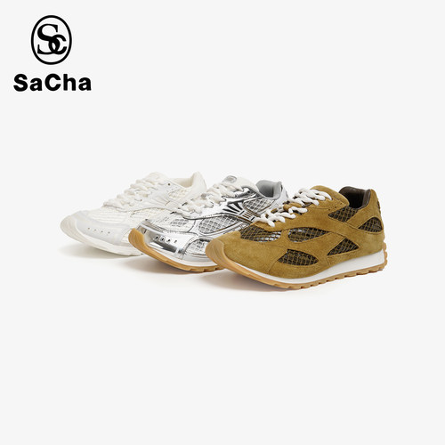 SACHA休闲网面拼接老爹鞋时尚简约百搭大头鞋BTMQ-6137