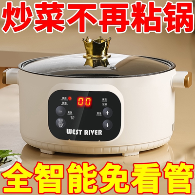 德国电煮锅全自动电炒锅多功能电饭锅家用电火锅蒸煮智能预约保温