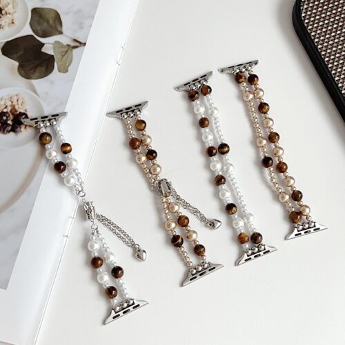 弹力珠表带适用华为手环89/10/11pro荣耀手环9/10腕带FIT3/4pro女