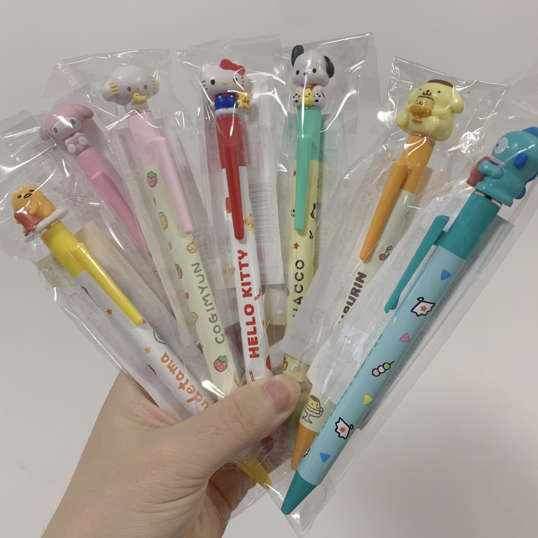 现货日本正品新版三丽鸥大头圆珠笔kitty美乐蒂玉桂狗小麦云