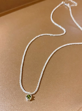 韩国新款波光粼粼项链女轻奢小众