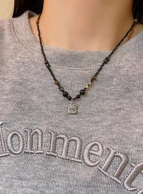 新中式国风醒狮串珠项链女轻奢