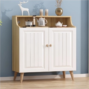 现代简约超薄墙边柜卧室柜子储物柜一体靠墙客厅阳台收纳柜餐边柜