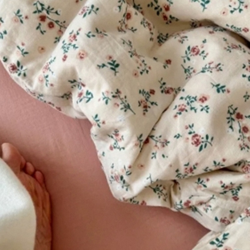 A类有氧全棉双层纱浅汐小碎花床单床笠纯棉小清新被套可配3四件套,床上用品,床单,淘宝优惠券,粉丝福利购,淘宝优惠卷