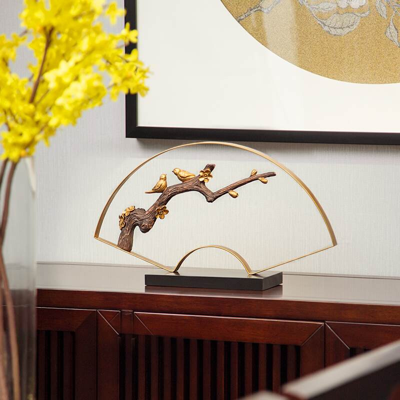 创意新中式禅意摆件客厅电视柜办公室酒柜玄关家居工艺品软装饰品