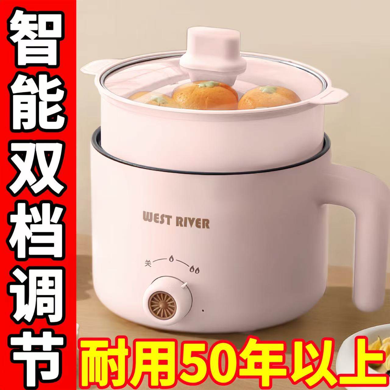 德国一体电煮锅多功能小型电饭煲家用电火锅学生宿舍电炒锅电热锅