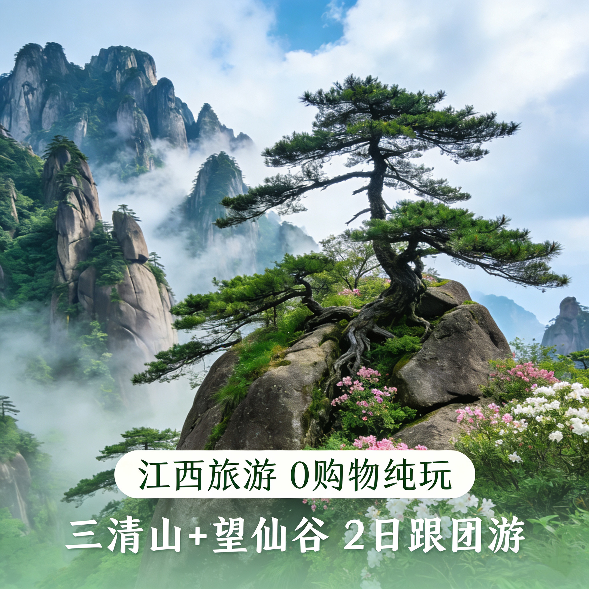 婺源进出  江西三清山+望仙谷境内跟团游